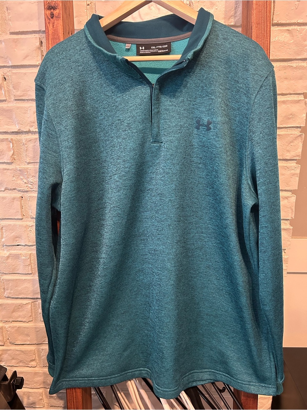 Under Armour Men Armour Fleece 1/4 Zip Pullover Sweatshirt Heathered XXL